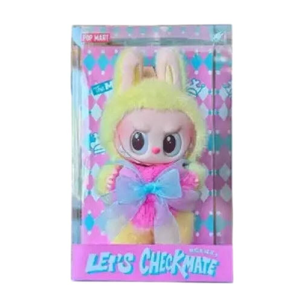 POP MART The Monsters Labubu Let's Checkmate Queen Plush Hanging Card Pendant